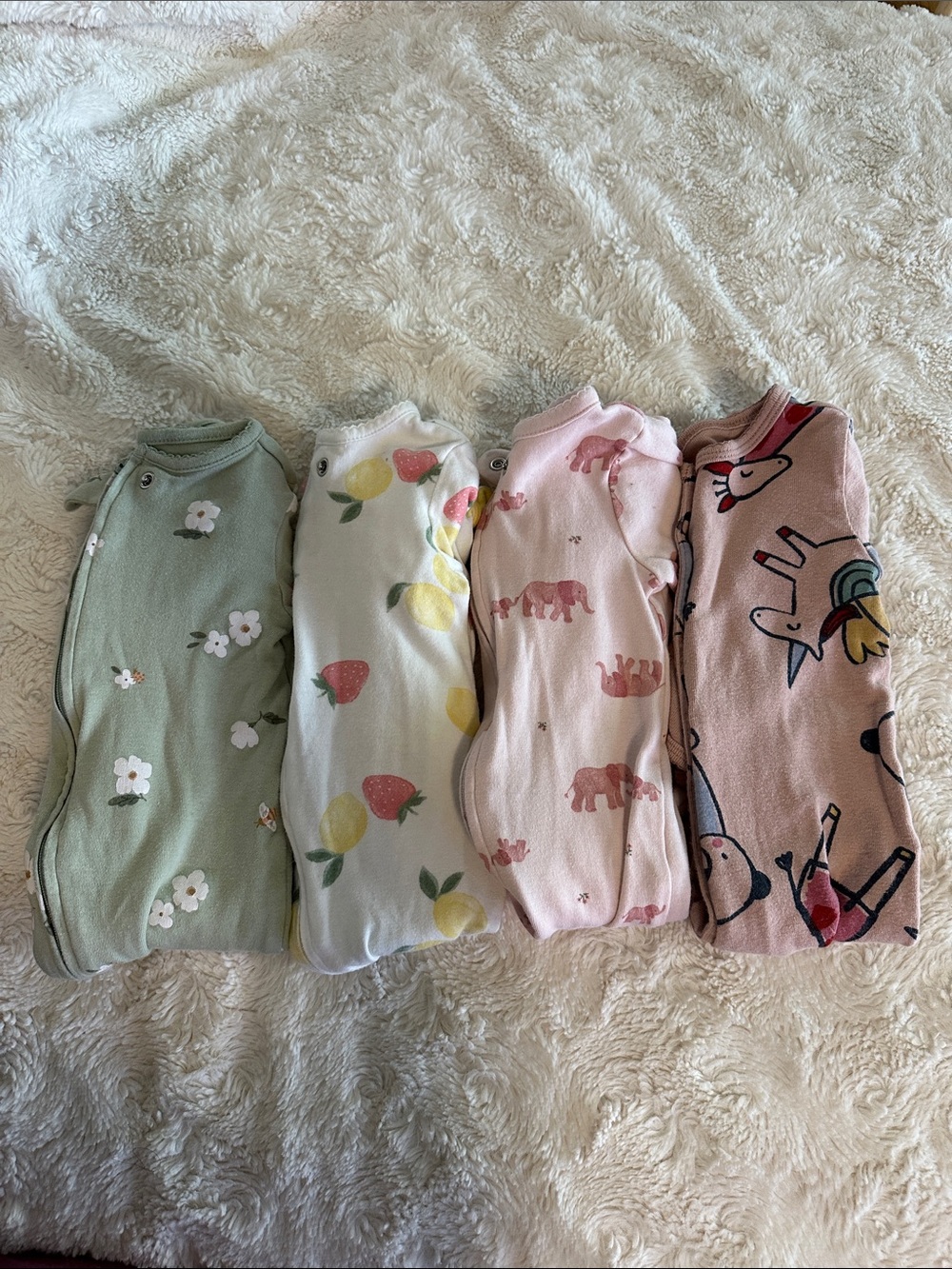 Baby Sleeper Bundle - Floral, Fruit, Elephant & Unicorn Prints